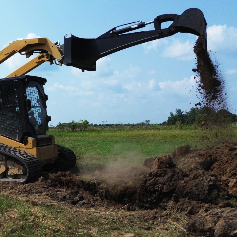 Jenkins backhoe in action