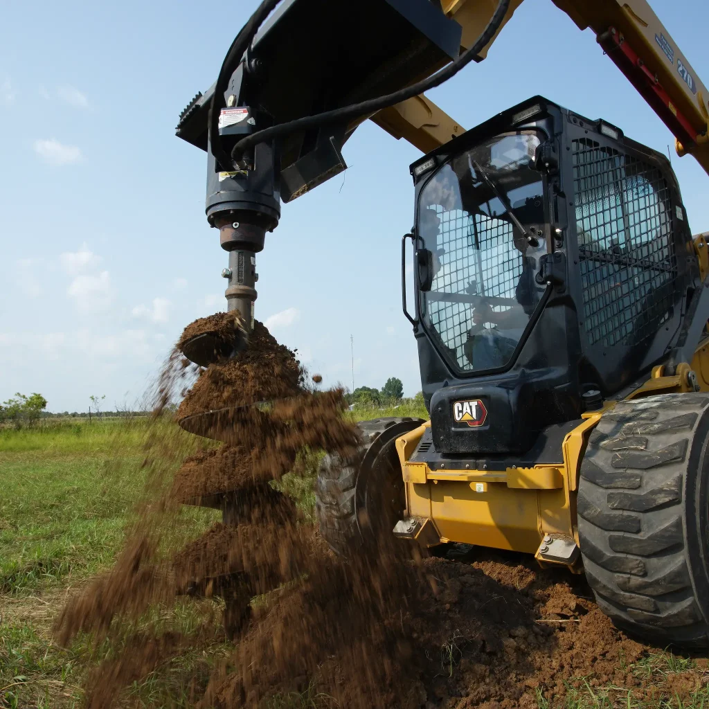 Jenkins mini auger in action