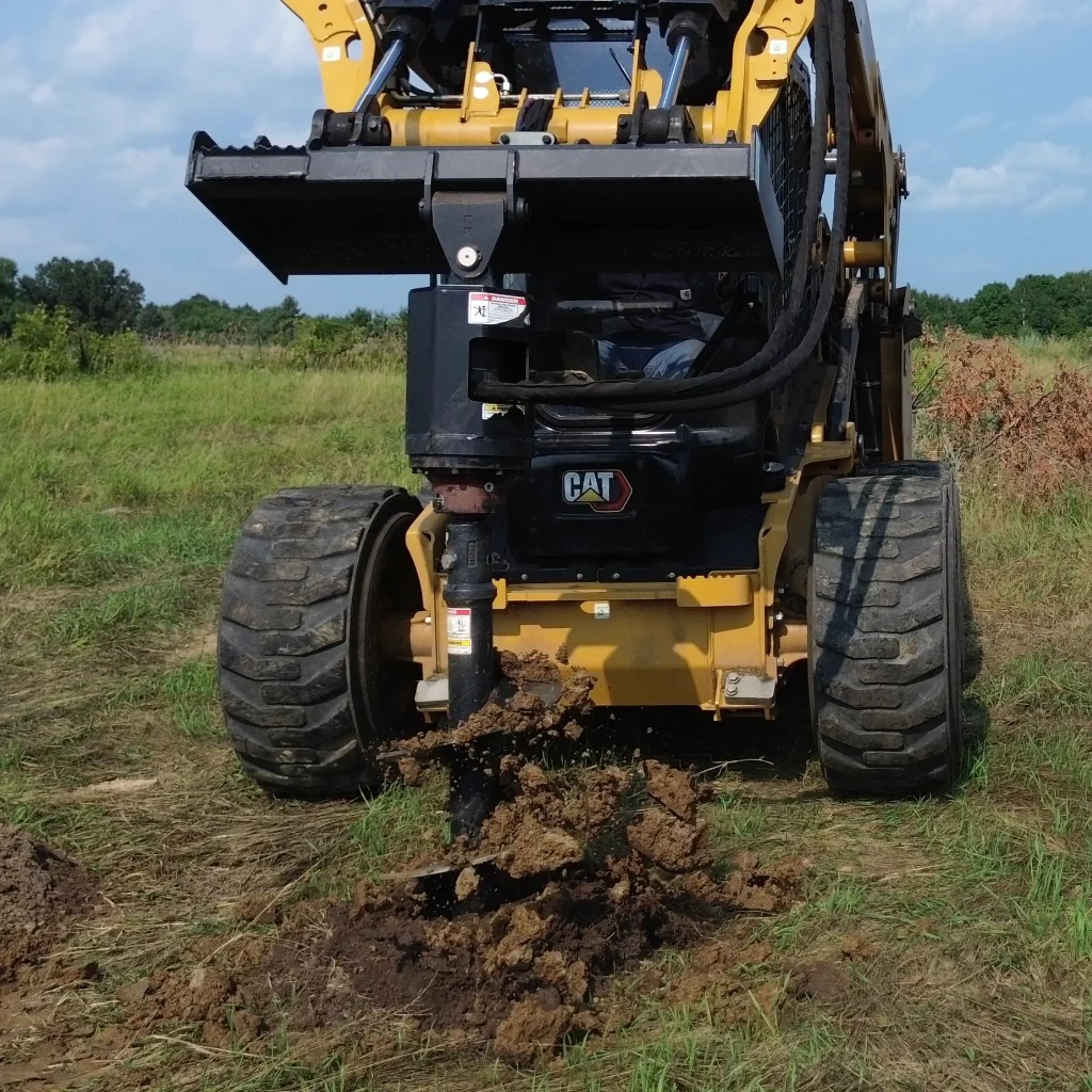 Jenkins mini auger in action