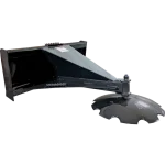 Jenkins ice scraper skid-steer attachment