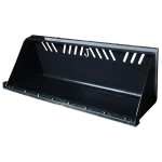 Jenkins snow and material bucket attachment for skid-steers