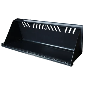 Jenkins snow and material bucket attachment for skid-steers