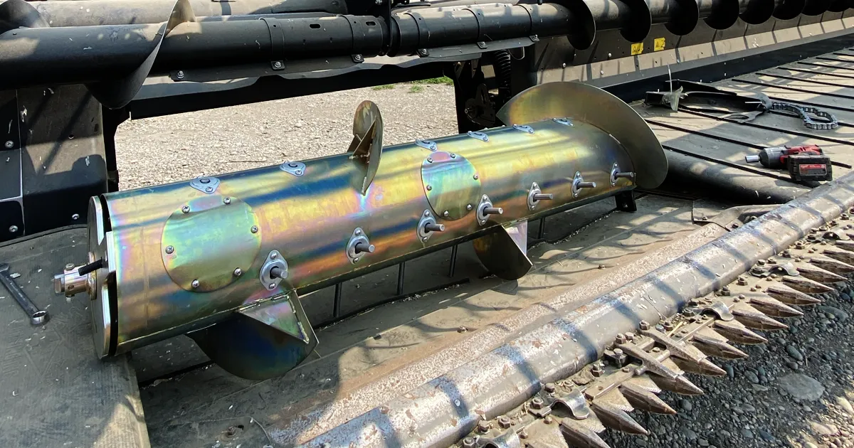 i-paddock Typhoon ready to be installed on header