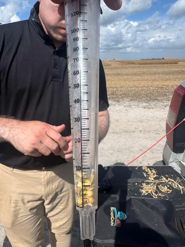 loss sample for soybeans using Razors Edge Concaves concaves