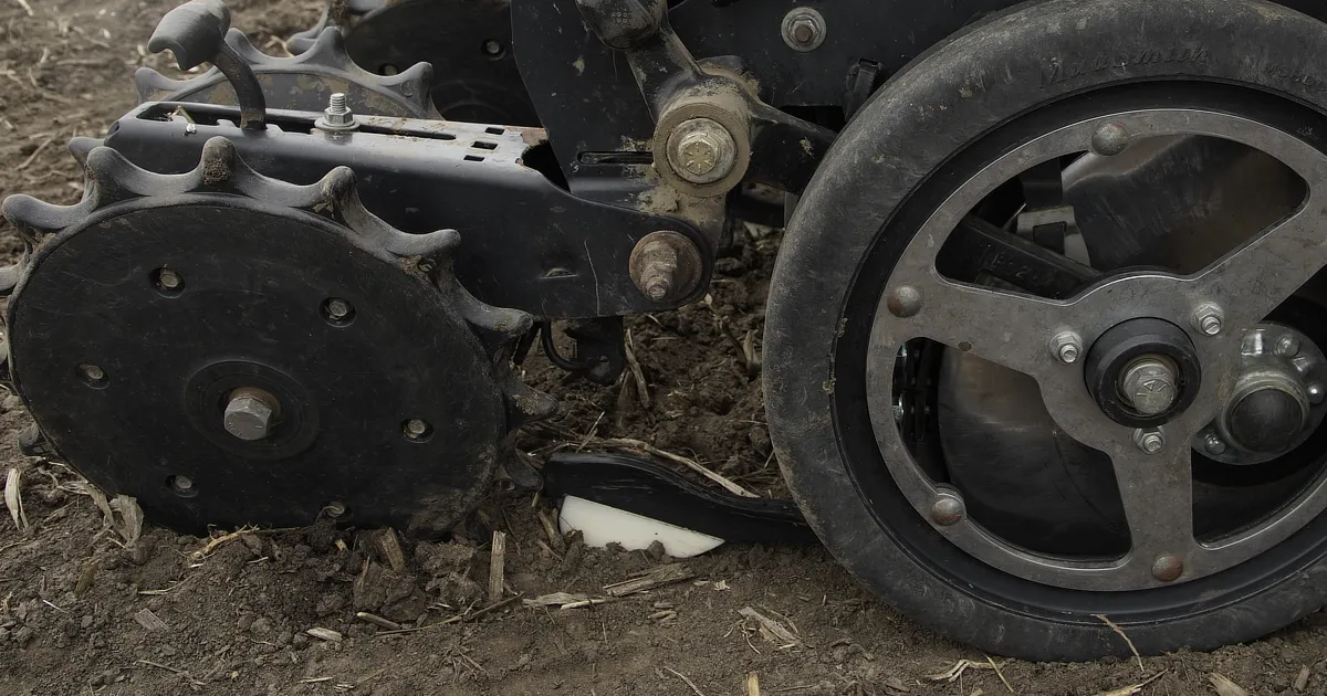 Flo-rite seed firmer on planter row