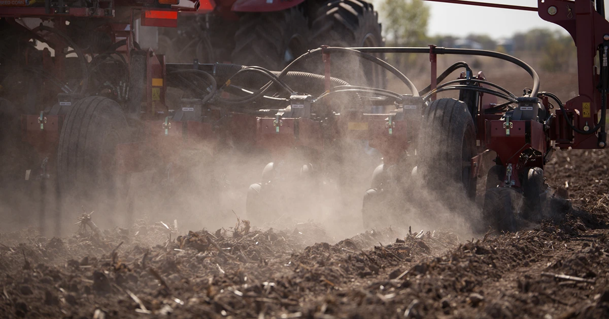 planter in field