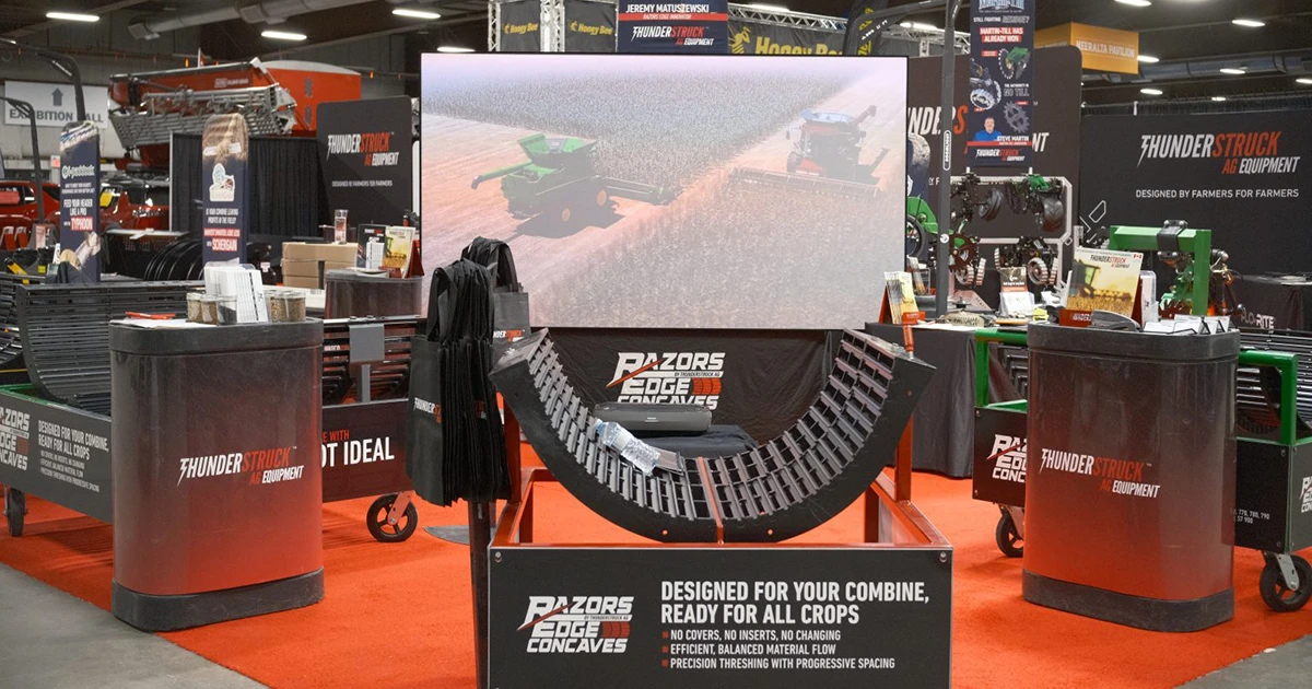 Thunderstruck Ag booth at trade show